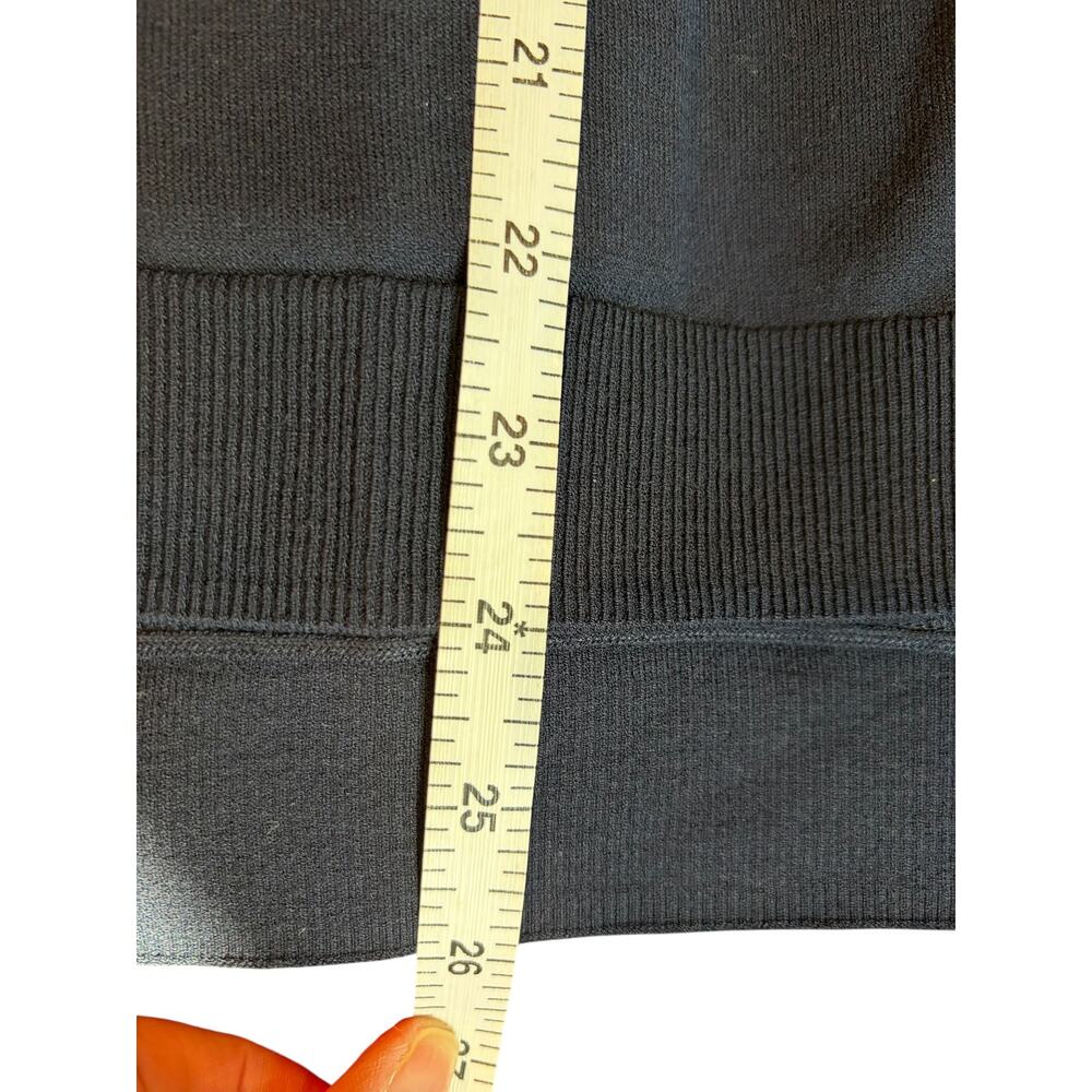 Tiffany & Co. Wardrobe V-Neck Button Cardigan Sweater MEDIUM Satin Back Navy - Picture 6 of 8